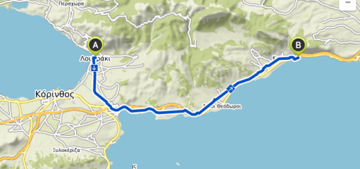 Loutraki to Kineta Beach